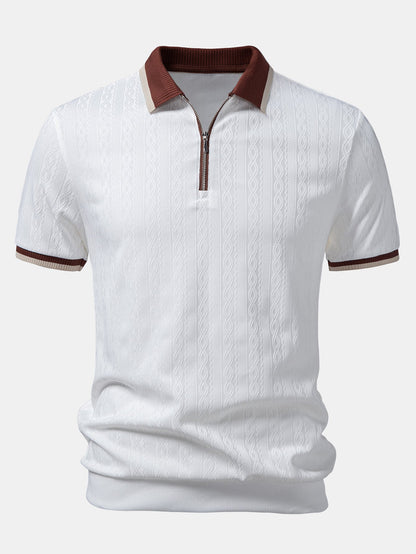 Vittorio Structuur Polo – Premium & Comfortabel