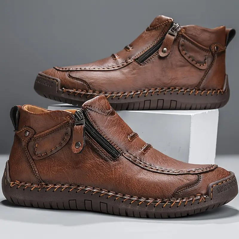 Oreste Kunstleren Herenschoenen met Rits