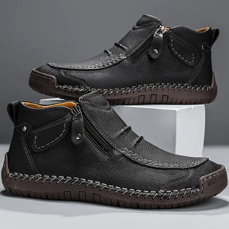 Oreste Kunstleren Herenschoenen met Rits