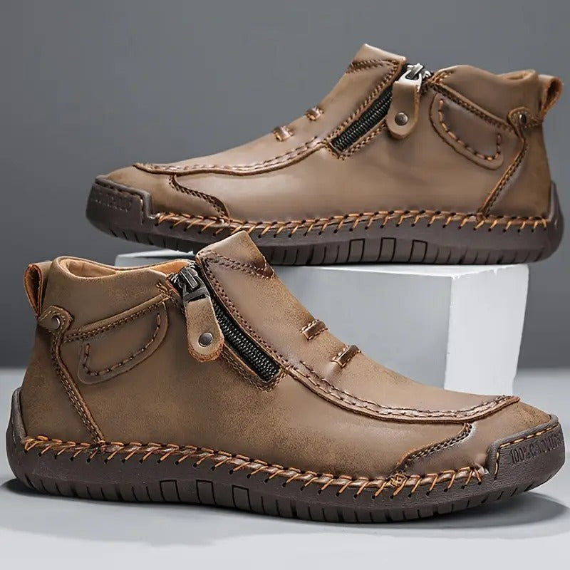Oreste Kunstleren Herenschoenen met Rits