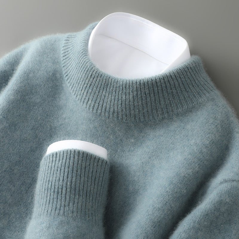 Piero Cashmere Trui met Opstaande Kraag
