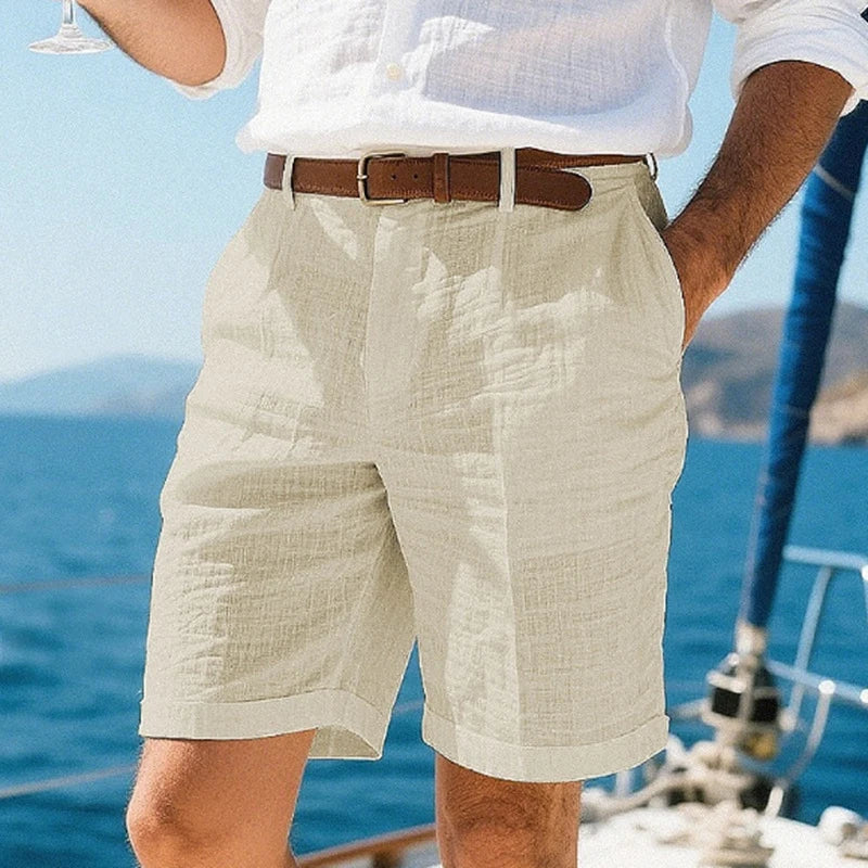 Lucento Linnen Short – Luchtig, Comfortabel & Tijdloos