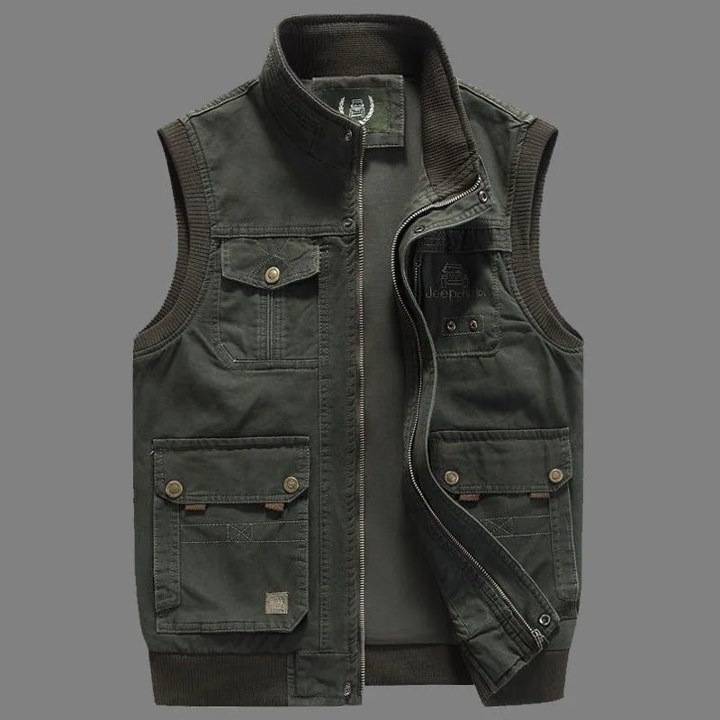 Edoardo Katoenen Outdoor Vest