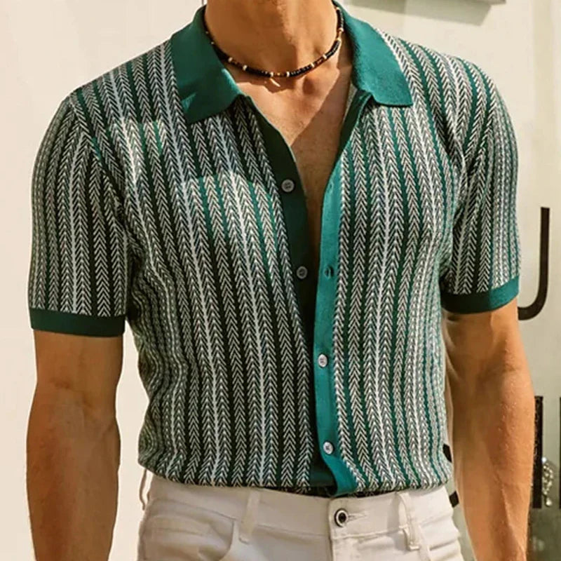Belluno Stripe Shirt – Verzorgd, Comfortabel & Tijdloos