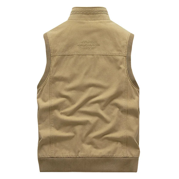 Edoardo Katoenen Outdoor Vest