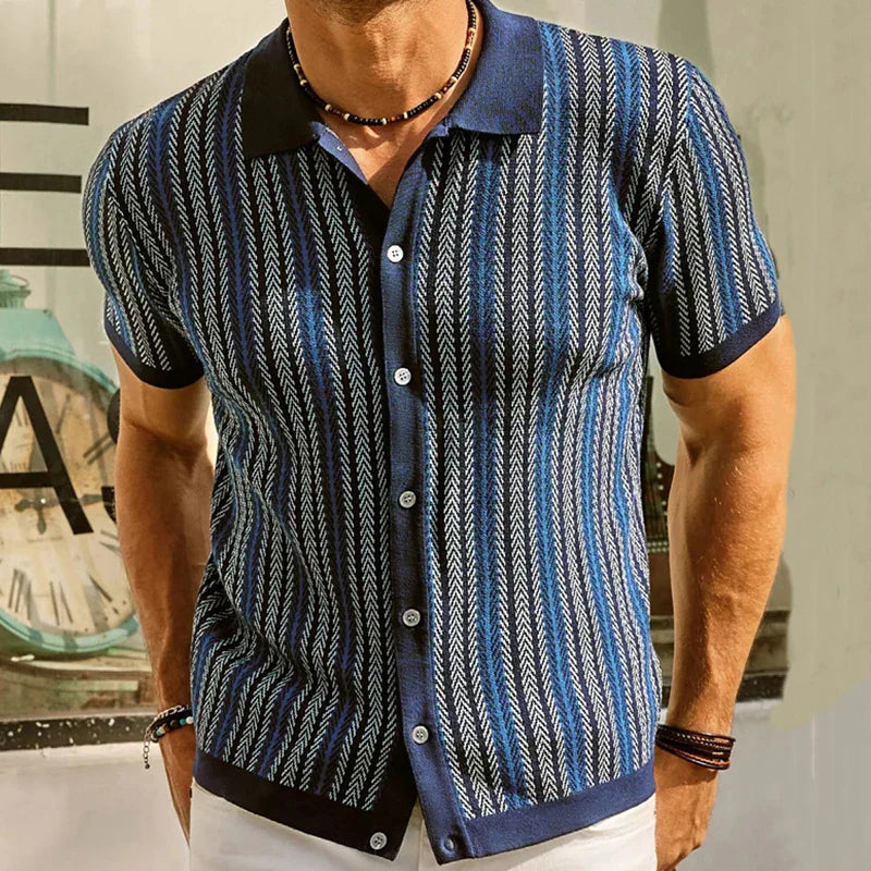 Belluno Stripe Shirt – Verzorgd, Comfortabel & Tijdloos