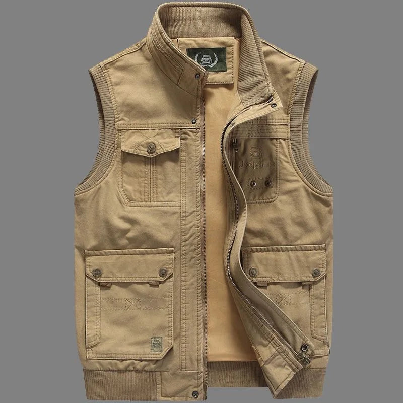 Edoardo Katoenen Outdoor Vest