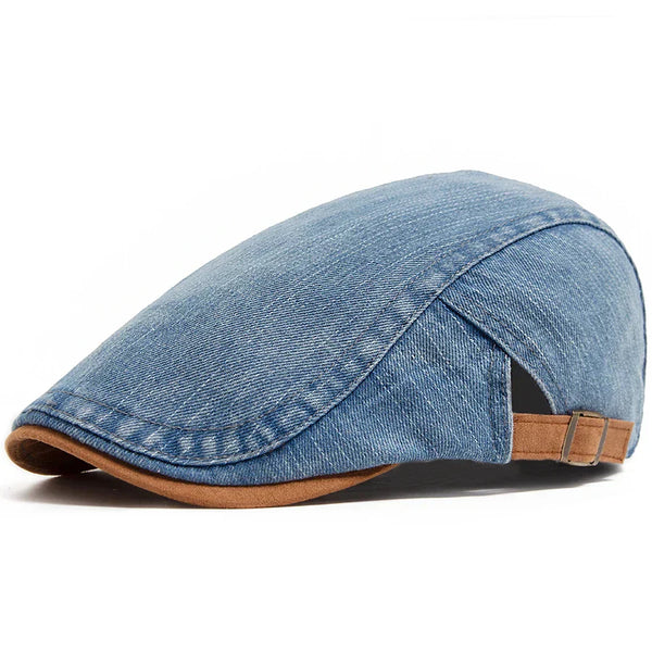 Milano Denim Flat Cap