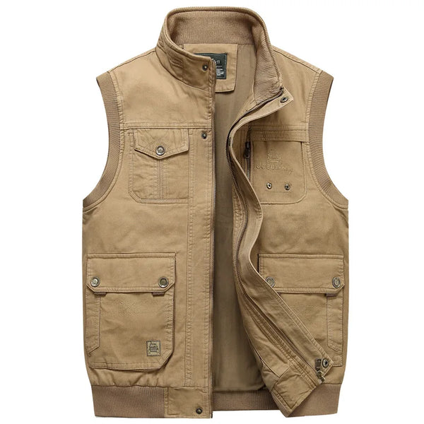 Edoardo Katoenen Outdoor Vest