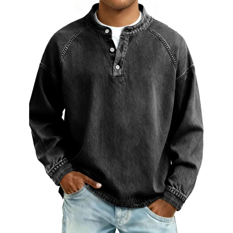 Mavero Vintage Longsleeve – Authentiek, Comfortabel & Karaktervol