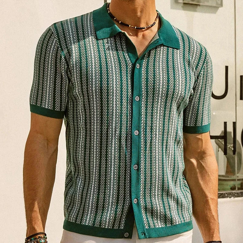 Belluno Stripe Shirt – Verzorgd, Comfortabel & Tijdloos
