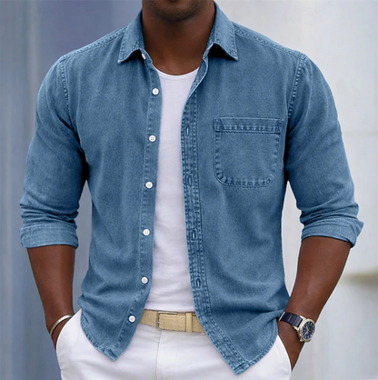 Marvino Denim Overhemd – Casual, Verzorgd & Tijdloos