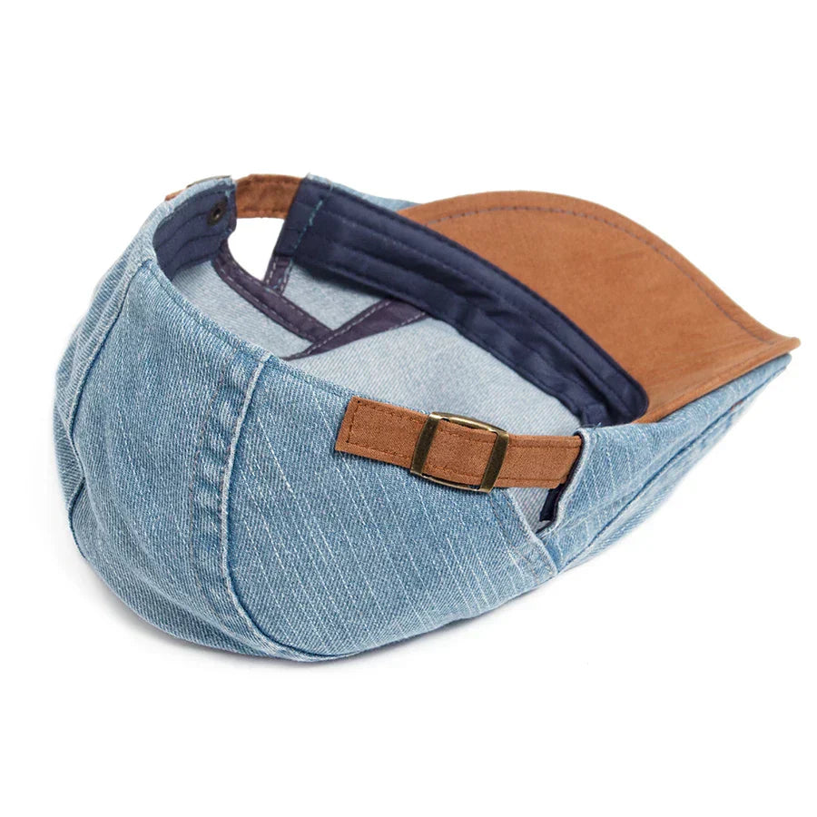 Milano Denim Flat Cap – Klassiek & Tijdloos