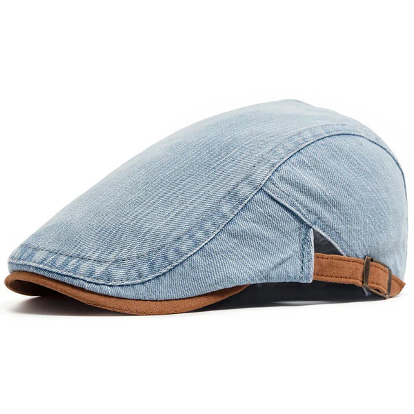 Milano Denim Flat Cap