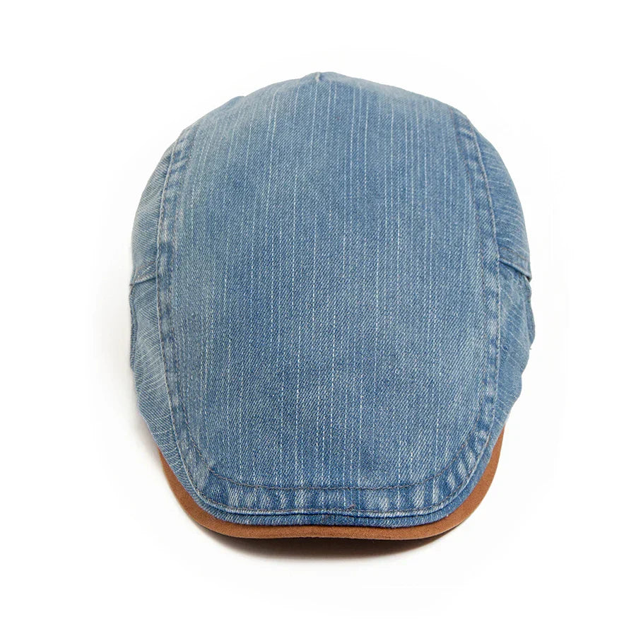 Milano Denim Flat Cap – Klassiek & Tijdloos