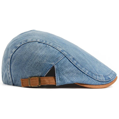 Milano Denim Flat Cap – Klassiek & Tijdloos