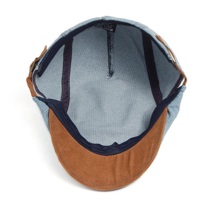 Milano Denim Flat Cap – Klassiek & Tijdloos