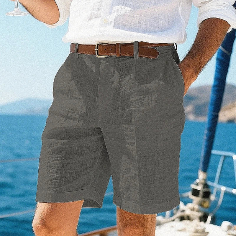 Lucento Linnen Short – Luchtig, Comfortabel & Tijdloos