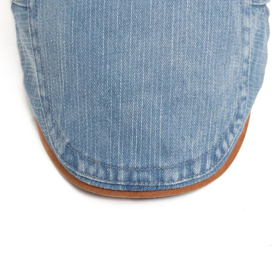 Milano Denim Flat Cap – Klassiek & Tijdloos