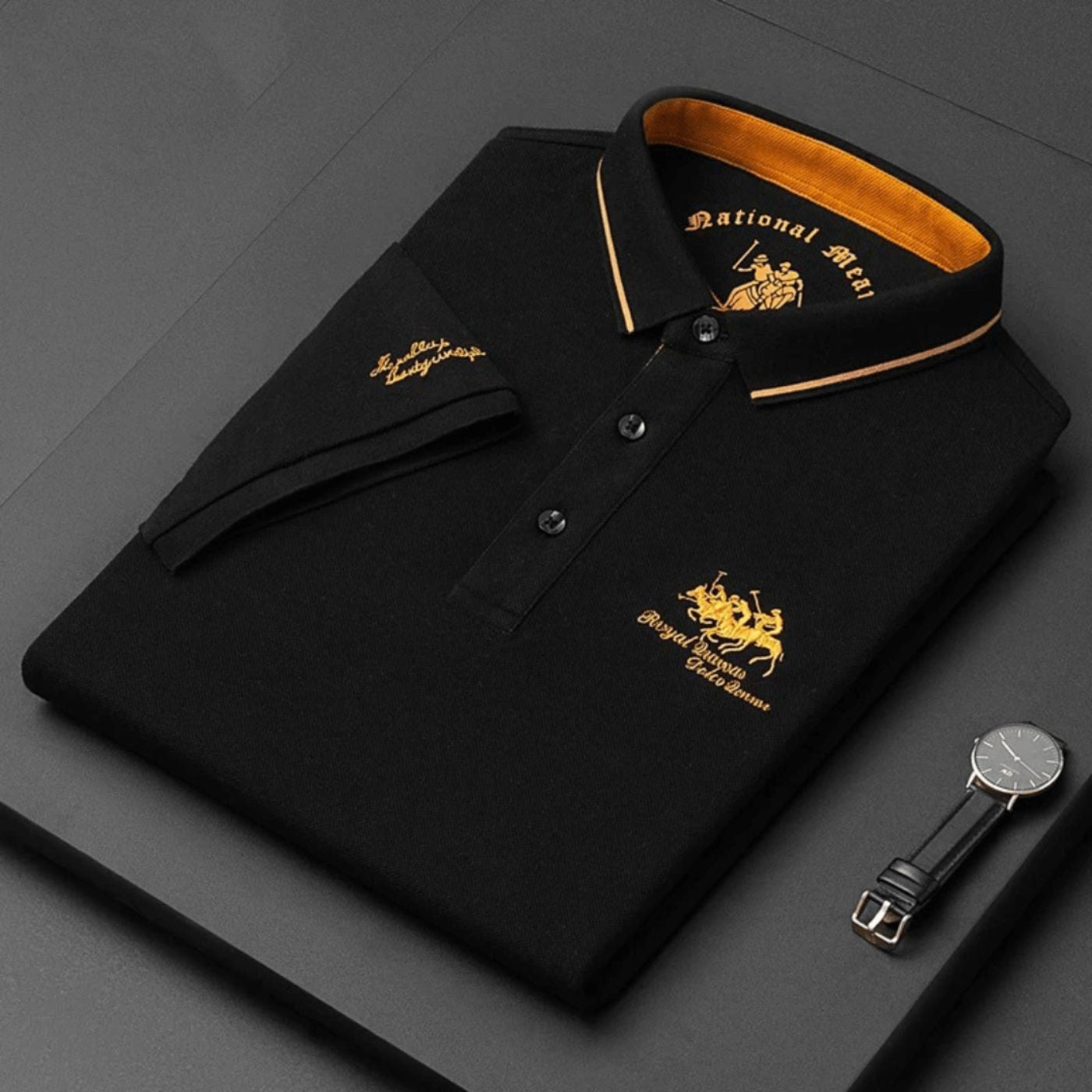 Vincenzo Luxe Polo – Tijdloos, Ademend & Comfortabel