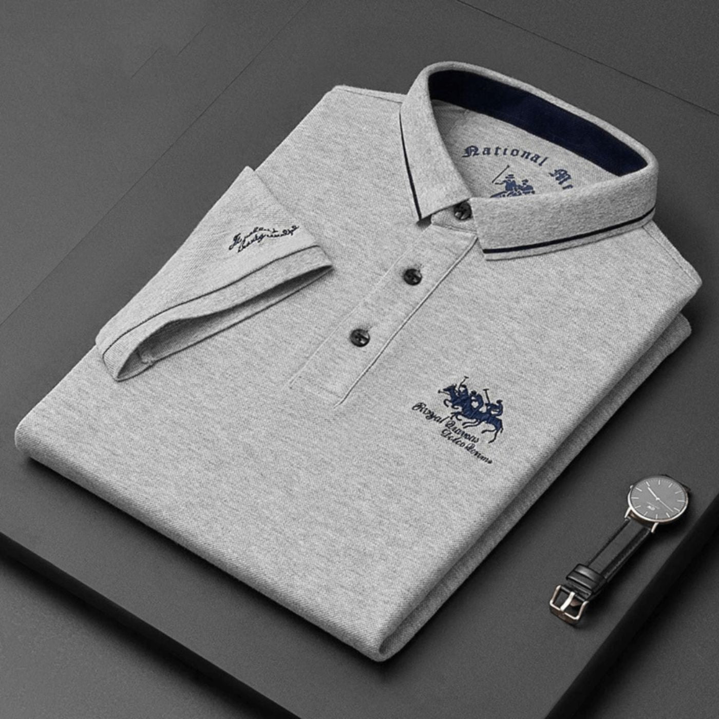 Vincenzo Luxe Polo – Tijdloos, Ademend & Comfortabel