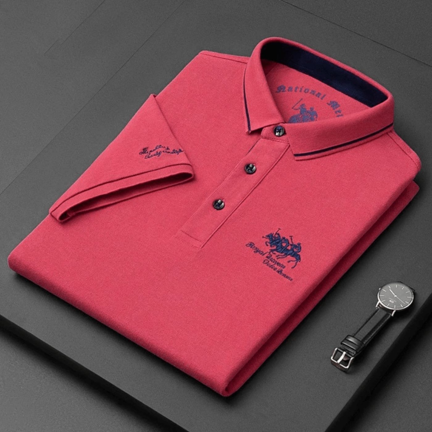 Vincenzo Luxe Polo – Tijdloos, Ademend & Comfortabel