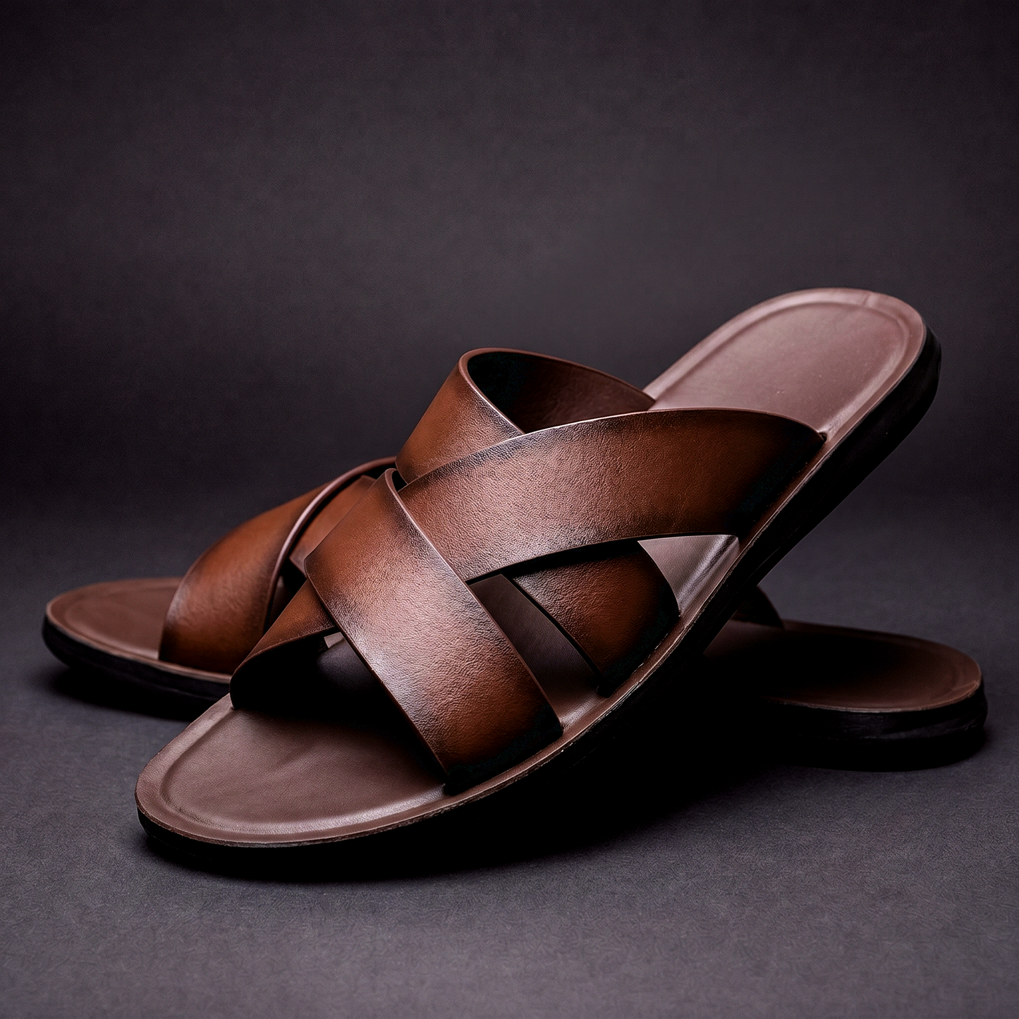 Bellagio Leren Sandalen – Verfijnde elegantie voor iedere zomerse stap