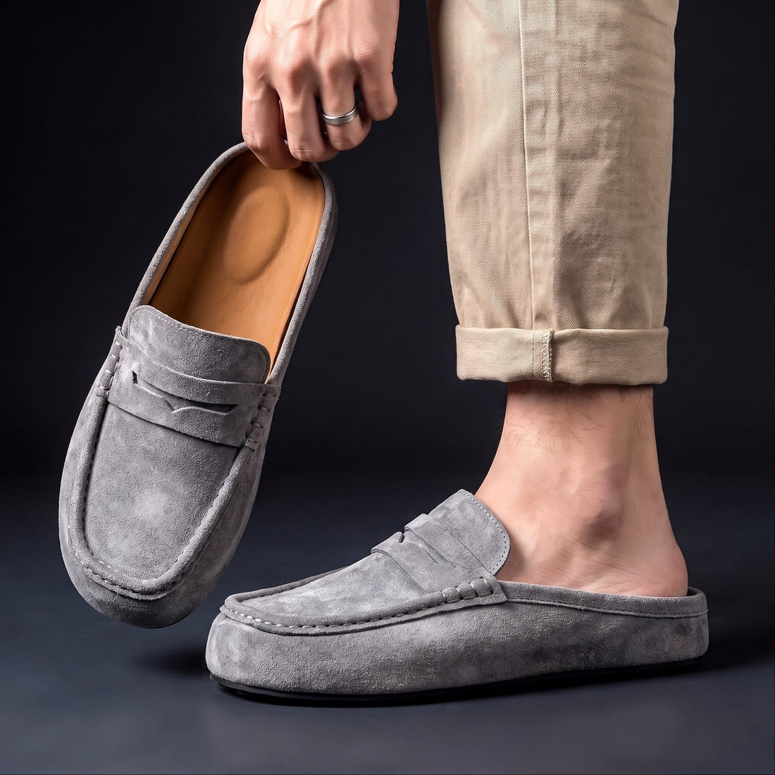 Elvano Suède Instaploafers