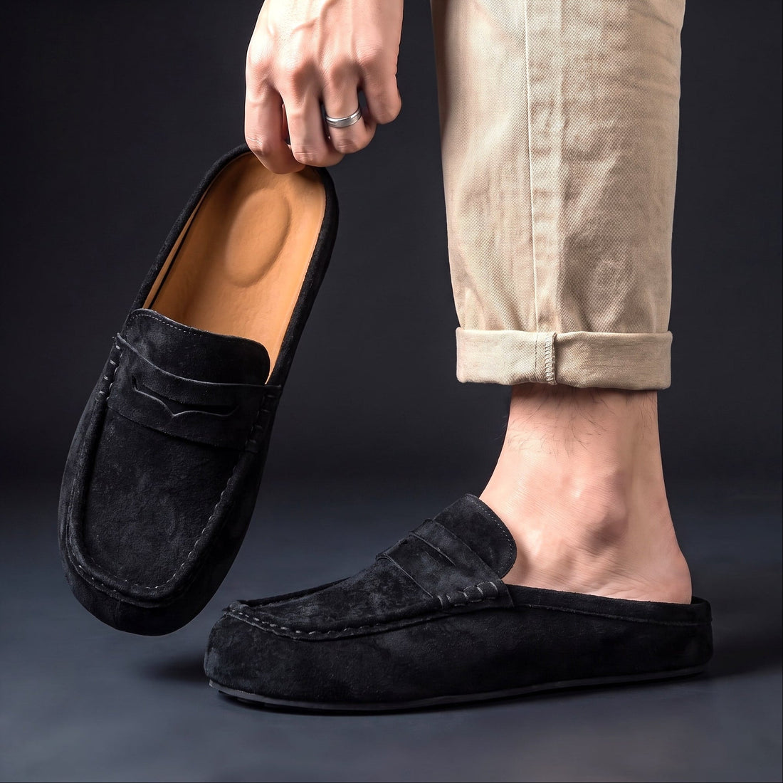 Elvano Suède Instaploafers