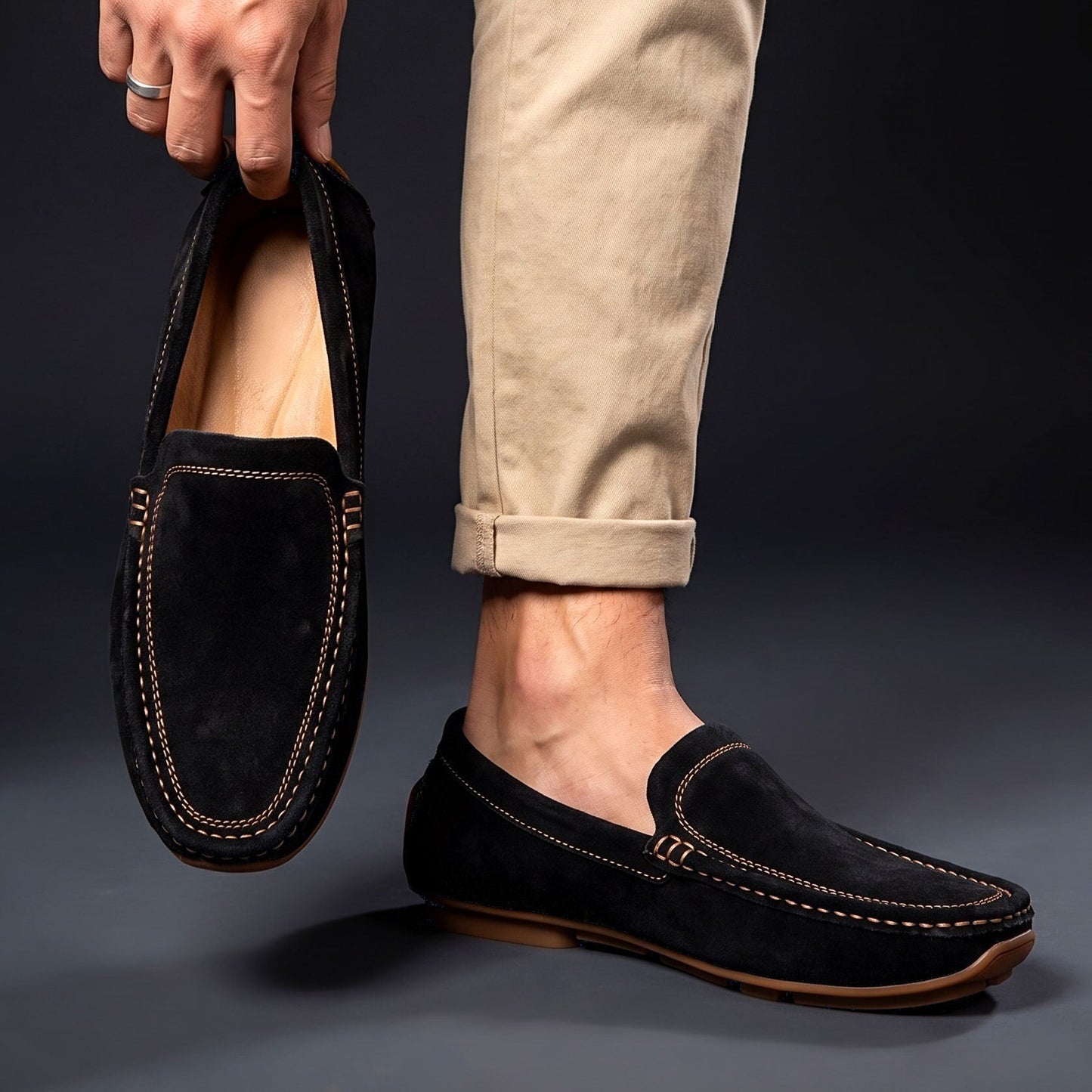 Malaga Suède Loafers – Luxe Comfort voor Elke Stap (1+1 GRATIS)