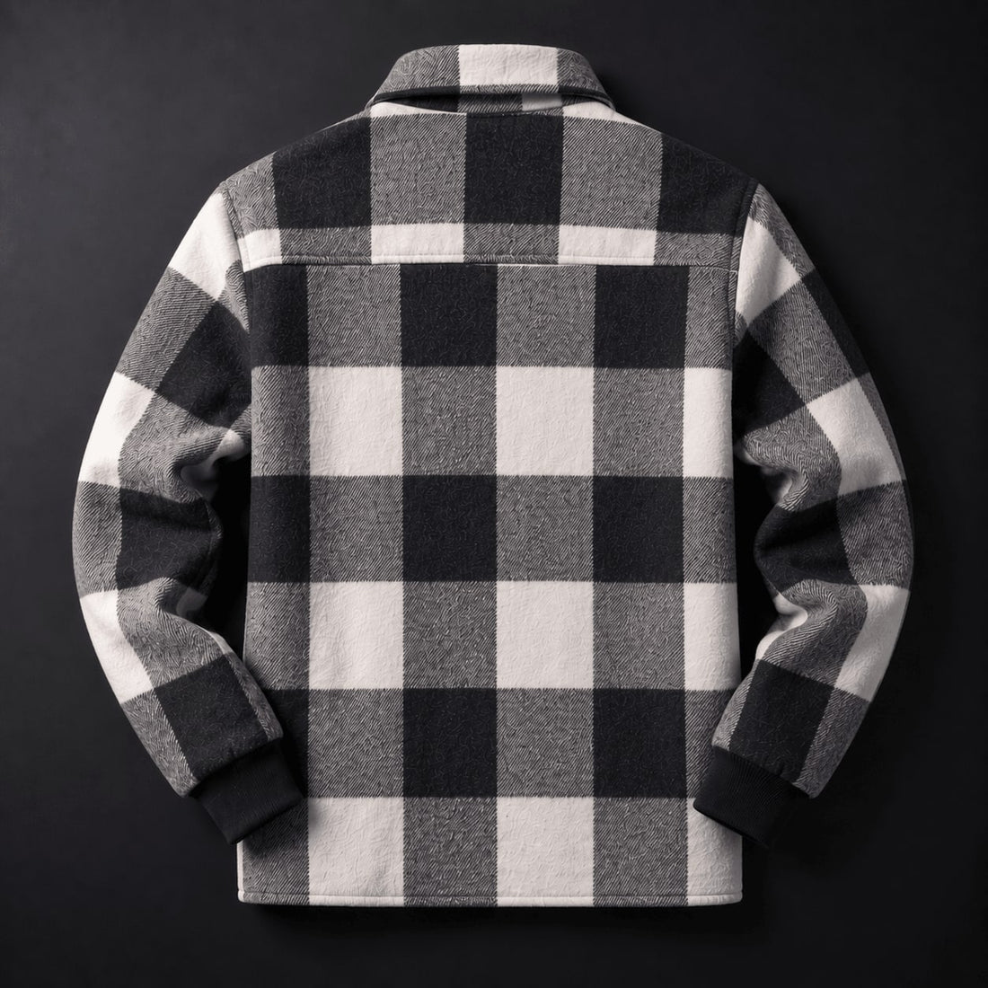 Fulvio Geruite Overshirt met Sherpavoering