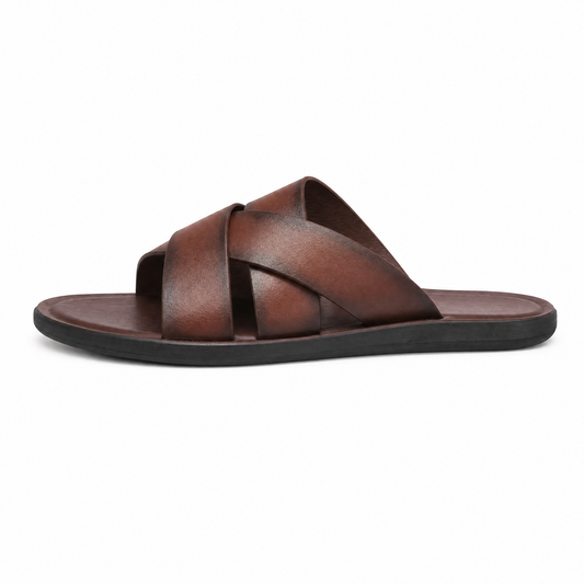 Bellagio Leren Sandalen – Verfijnde elegantie voor iedere zomerse stap