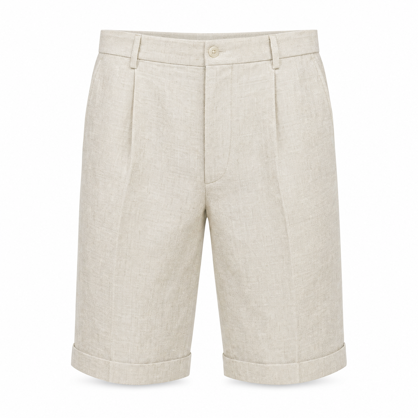 Lucento Linnen Short – Luchtig, Comfortabel & Tijdloos