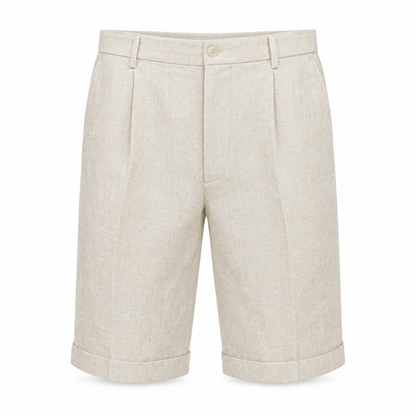 Lucento Linnen Short – Luchtig, Comfortabel & Tijdloos