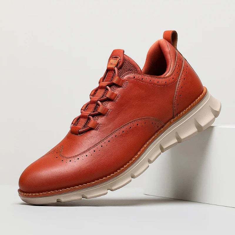 Dario Leren Brogue Sneaker Terracotta