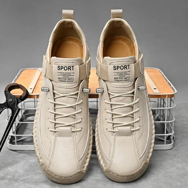 Ermanno Handgestikte Veterschoenen met Klittenband