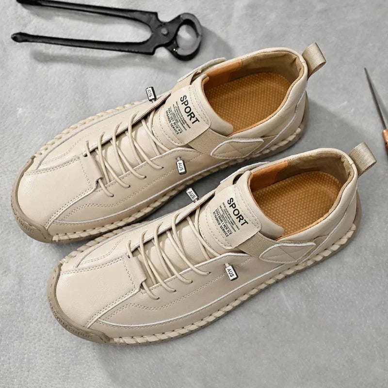Ermanno Handgestikte Veterschoenen met Klittenband