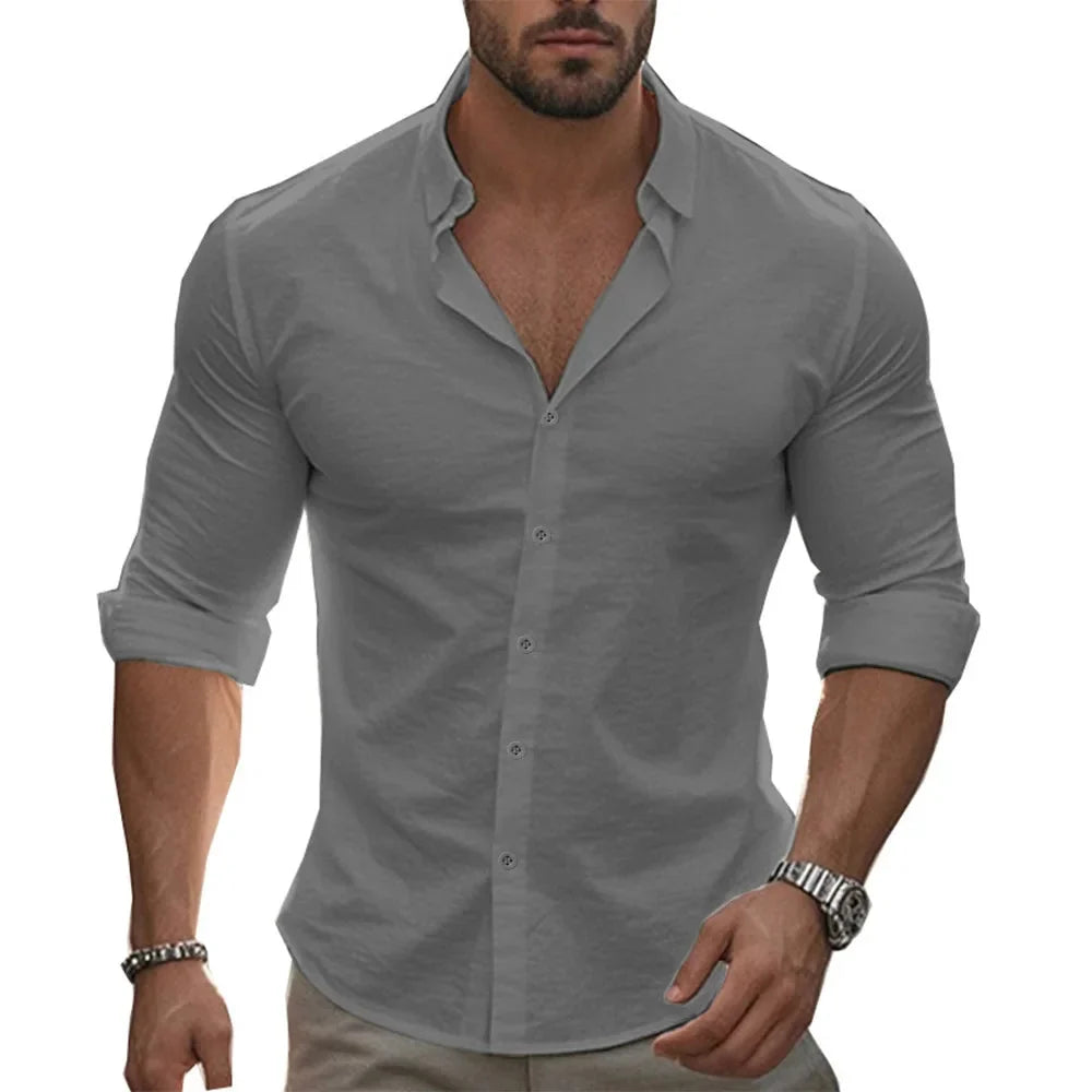 Danny | Lichtgewicht linnen overhemd