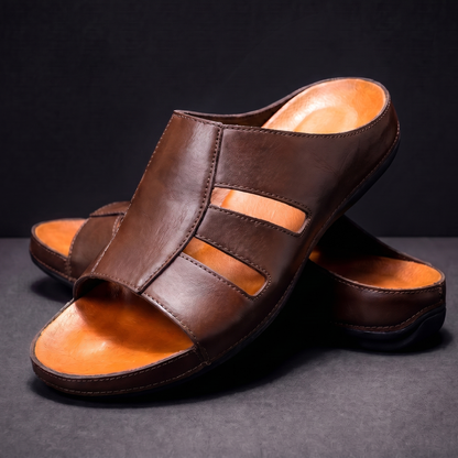 Cavaro Leren Sandalen – Verfijnd, Comfortabel & Tijdloos