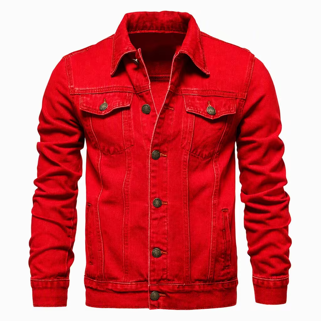 Senne Denim Spijkerjack - Rood