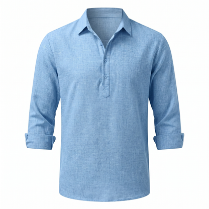 Lucenzo Linen Shirt – Lichtgewicht, Ademend & Moeiteloos Stijlvol