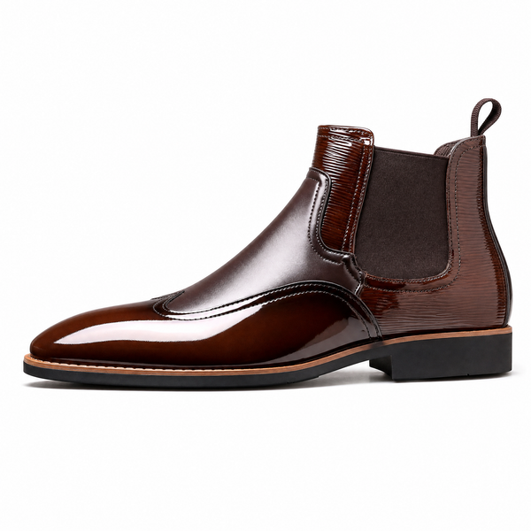 Emiliano Glanzend Kunstleren Chelsea Boots