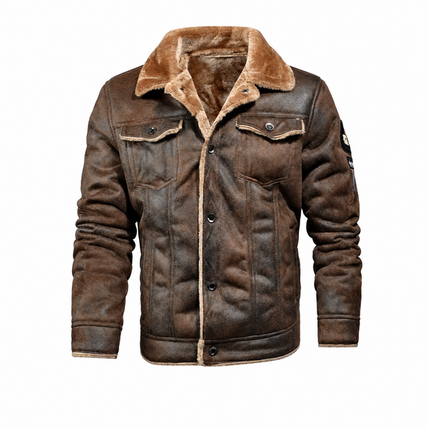 Savio Leren Trucker Jack met Sherpa Voering