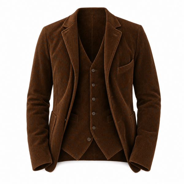 Gaetano Gebreide Blazer- en Vestset