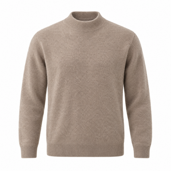 Piero Cashmere Trui met Opstaande Kraag