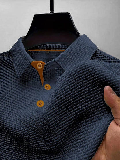 Bellagio Textuur Polo – Verfijnd, Ademend & Tijdloos