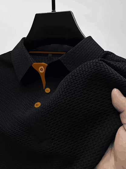 Bellagio Textuur Polo – Verfijnd, Ademend & Tijdloos