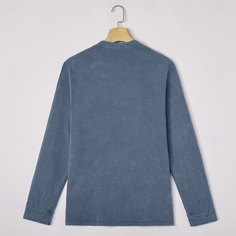 Cassiano Katoenen Henleyshirt