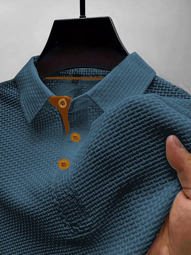 Bellagio Textuur Polo – Verfijnd, Ademend & Tijdloos