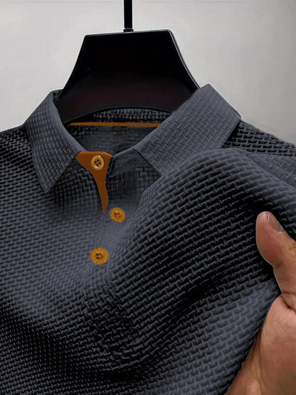 Bellagio Textuur Polo – Verfijnd, Ademend & Tijdloos